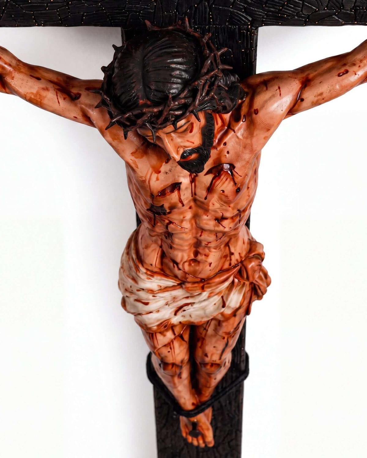 ✝️Handmade Jesus Crucifix – 8.5” & 19” Christian Wall Cross for Home & Prayer Room