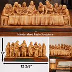 🎄The Last Supper Hand-Painted Resin Statue – 8.5” Christian Home & Car Decor | Limited Christmas Sale🎁