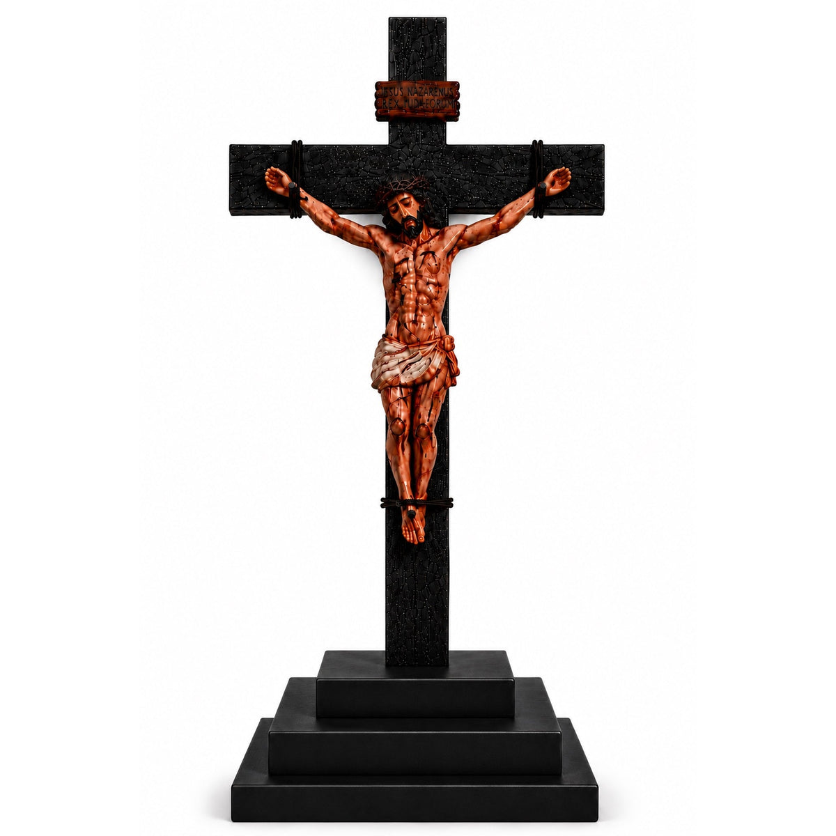 He Died for Us – Premium Handcrafted Jesus Crucifix for Christian Homes