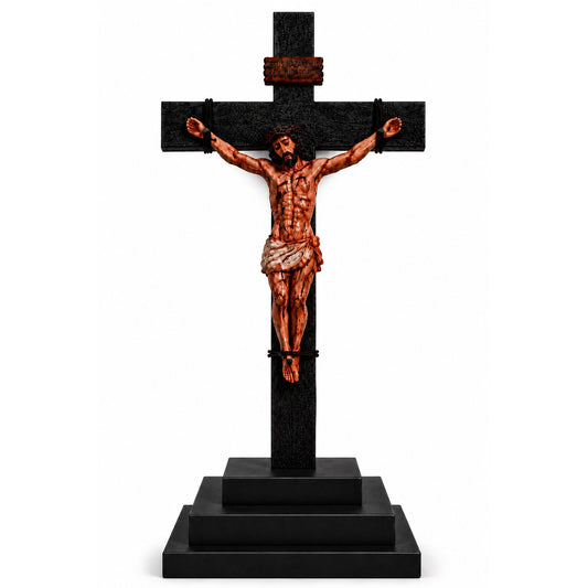 He Died for Us – Premium Handcrafted Jesus Crucifix for Christian Homes