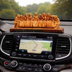 🎄The Last Supper Hand-Painted Resin Statue – 8.5” Christian Home & Car Decor | Limited Christmas Sale🎁
