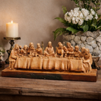 🎄The Last Supper Hand-Painted Resin Statue – 8.5” Christian Home & Car Decor | Limited Christmas Sale🎁