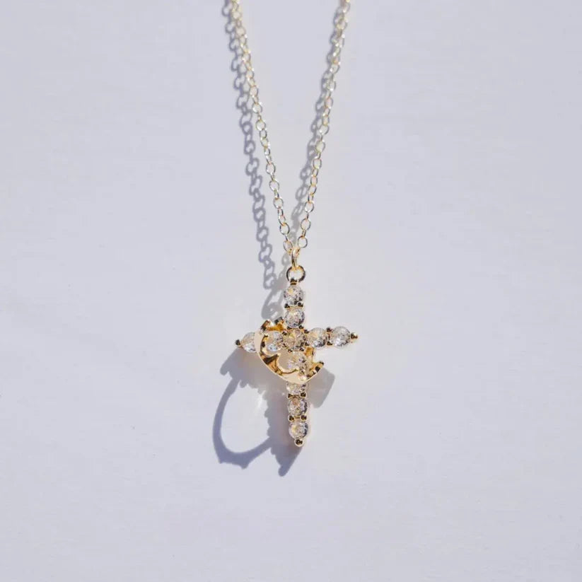 Cross & Crown Necklace